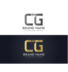 Letter C G Typography Logo Design