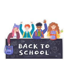 Back To School Education Concept Group Of Cute