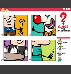 Guess The Occupation Cartoon Educational Activity