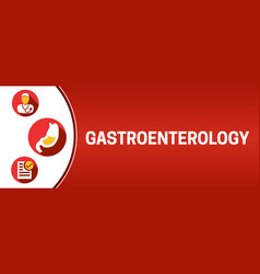 Red Gastroenterology Banner Background Design