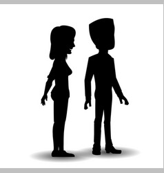 Silhouette Of A Man And A Woman