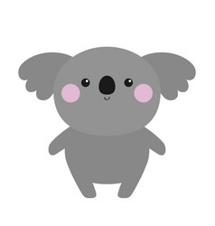 Koala Bear Icon Cute Cartoon Funny Baby Character