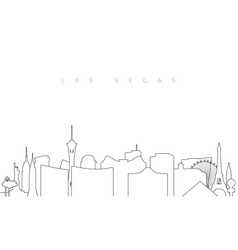 Outline Las Vegas Skyline Trendy Template