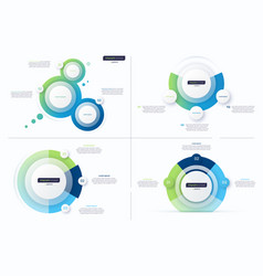 Set Of Three Option Circle Infographic Design