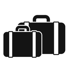 Travel Suitcase Icon Simple Waiting Area