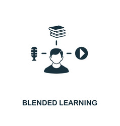 Blended Learning Creative Icon Simple Element