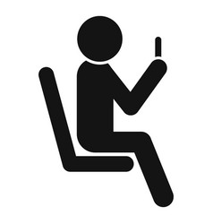 Female Person Icon Simple Waiting Area