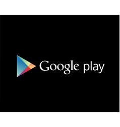 Google Play Symbol Logo With Name Design