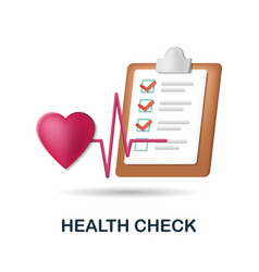 Health Check Icon 3d From Check Collection