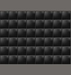 Subway Square Tile Pattern Black Seamless Brick