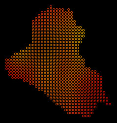 Dotted Fire Iraq Map