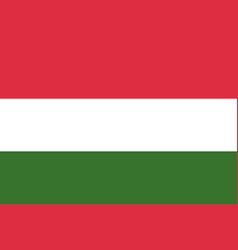 Flag Of Hungary Official Colors Flat