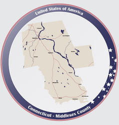 Map Middlesex County In Connecticut