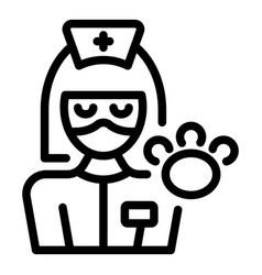 Veterinary Nurse Icon Outline Pet Dog