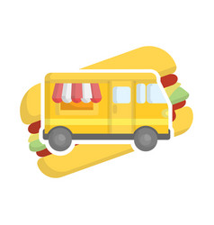 Burger Truck Logo Design Template