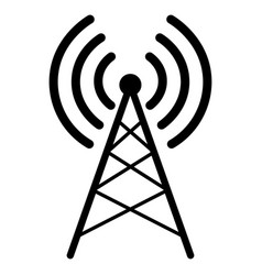 Radio tower antenna communication mast Royalty Free Vector