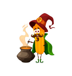 Cartoon Churros Witch Character Tex Mex Wizard