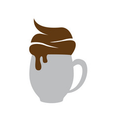 Cup Glass Chocolate Icon Logo