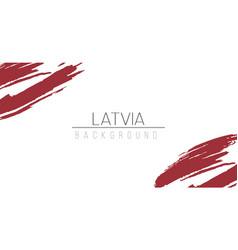 Latvia Flag Brush Style Background With Stripes