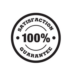 100 Satisfaction Guarantee Badge Minimalist