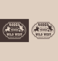 Texas Rodeo Vintage Flyer Monochrome