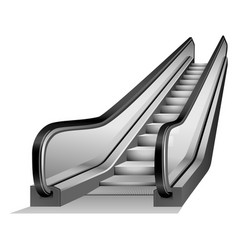 Escalator Elevator Mockup Realistic Style