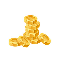 Gold Coin Stack Cartoon