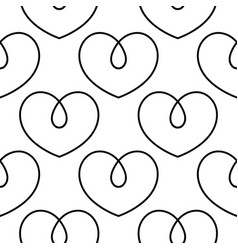 Heart Outline Seamless Pattern