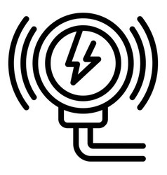 Wireless Charging Transfer Icon Outline