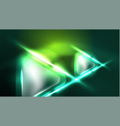 Digital Neon Abstract Background Triangles And