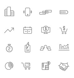 Marketing Purposes Set Of Line Icons