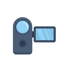 Panel Camera Icon Flat Video Camcorder