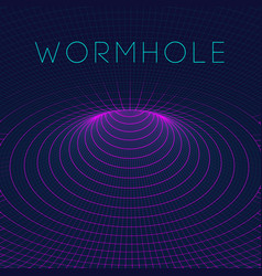 Abstract Wireframe Wormhole 3d 3d