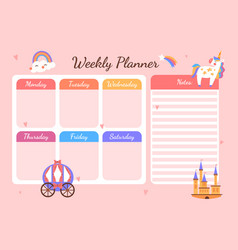 Weekly Planner For Girls