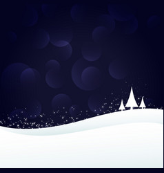 Download Free Creative Christmas Background With Landscape Vector Image PSD Mockup Template