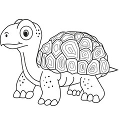 Cute Turtle For Coloring