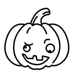 Kawaii Pumpkin Crazy Emoji