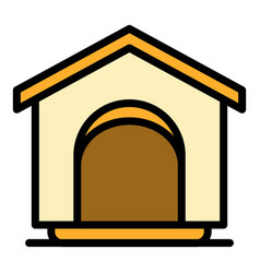 Kennel Shelter Icon Flat