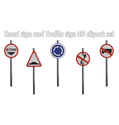 Road Sign And Traffic Clipart Element