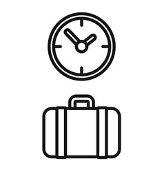 Travel Bag Icon Outline Waiting Area