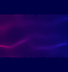 Abstract Smooth Thin Lines On Dark Blue