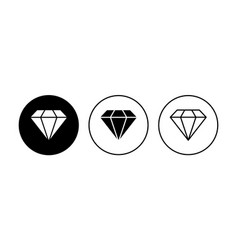 Diamond Icon Set Diamond Gems Icon