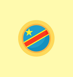 Dr Congo - Circular Flag