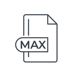 Max File Format Icon Extension Line