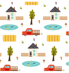 Seamless Pattern Farmyard