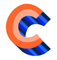 Colorful 3d Letter C