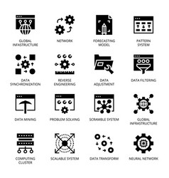 Data Science Glyph Icons