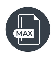 Max File Format Icon Extension Filled