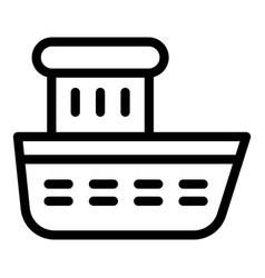 Bath Boat Toy Icon Outline Style