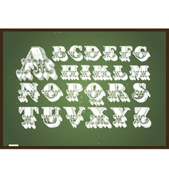 Chalkboard design elements Royalty Free Vector Image